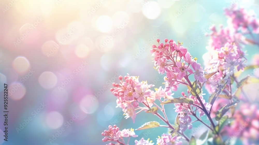 Delicate Pink Flowers in Soft Light Delicate Pink Flowers in Soft Light