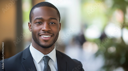 businessman, business, black, suit, person, smiling, handsome, people, success, tie, smile, expression, face, model, professional, manager, guy, one, executive, looking, vertical, african american, co