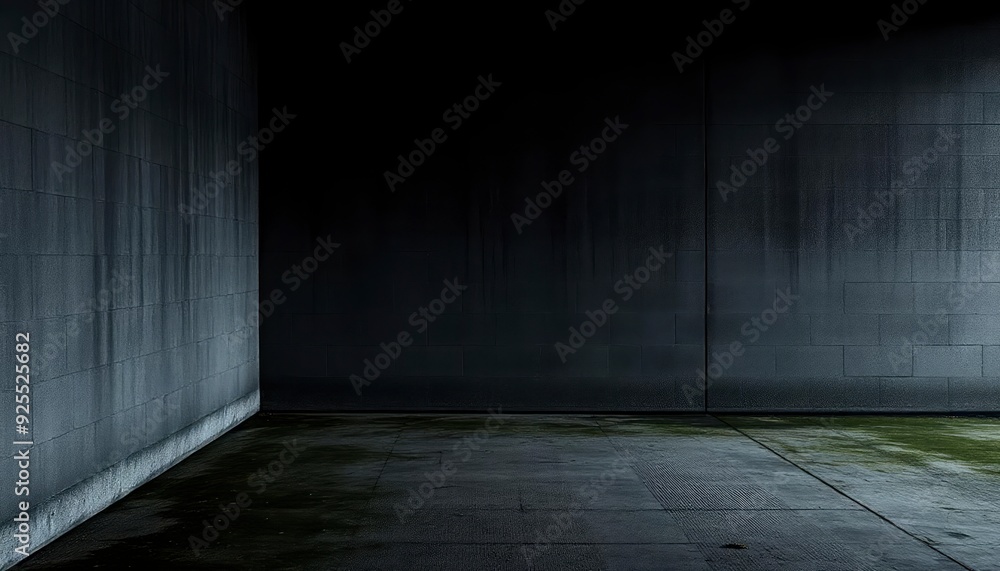 Scary dark walls, slightly light black concrete cement texture for background, ai Scary dark walls, slightly light black concrete cement texture for background, ai
