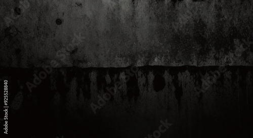 Fondo de hormigón con textura grunge negro oscuro. Panorama de fondo o textura de pizarra negra gris oscuro. Textura de hormigón negro vectorial. Fondo de pared de piedra.	