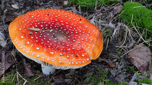 Poisonous mushroom fungus agaric plant 