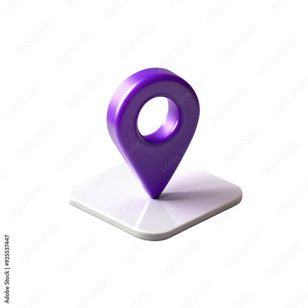 large purple locator pin large purple locator pin