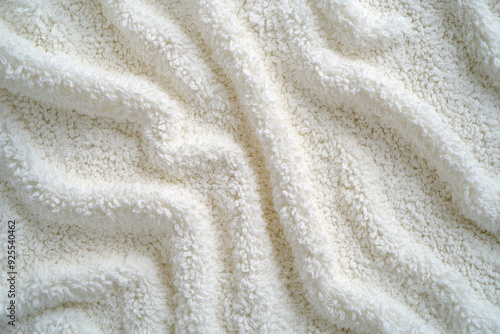 This terrycloth texture background is characterized by its distinct looped fabric, offering a comfortable, textured feel that is highly absorbent and reminiscent of bath towels and robes