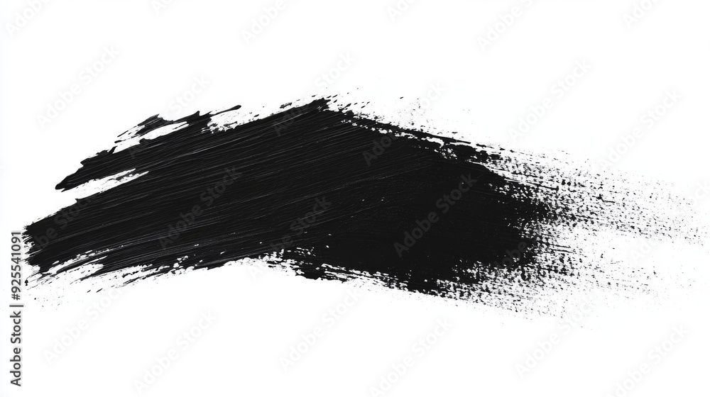 Grunge background with a black paint brush stroke. Isolated on white. Perfect for text or photos. Grunge background with a black paint brush stroke. Isolated on white. Perfect for text or photos.