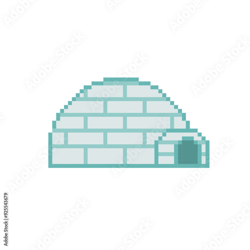 iglo ice house pixel art