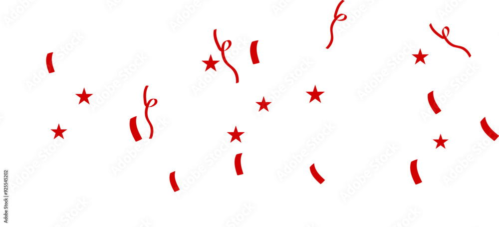 Red white confetti Red white confetti
