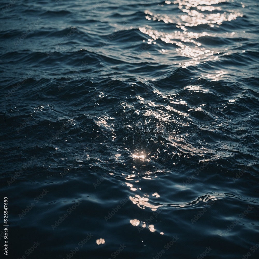 Fototapeta premium The smooth surface of a lake reflecting the brilliant colors of a sunset over the horizon