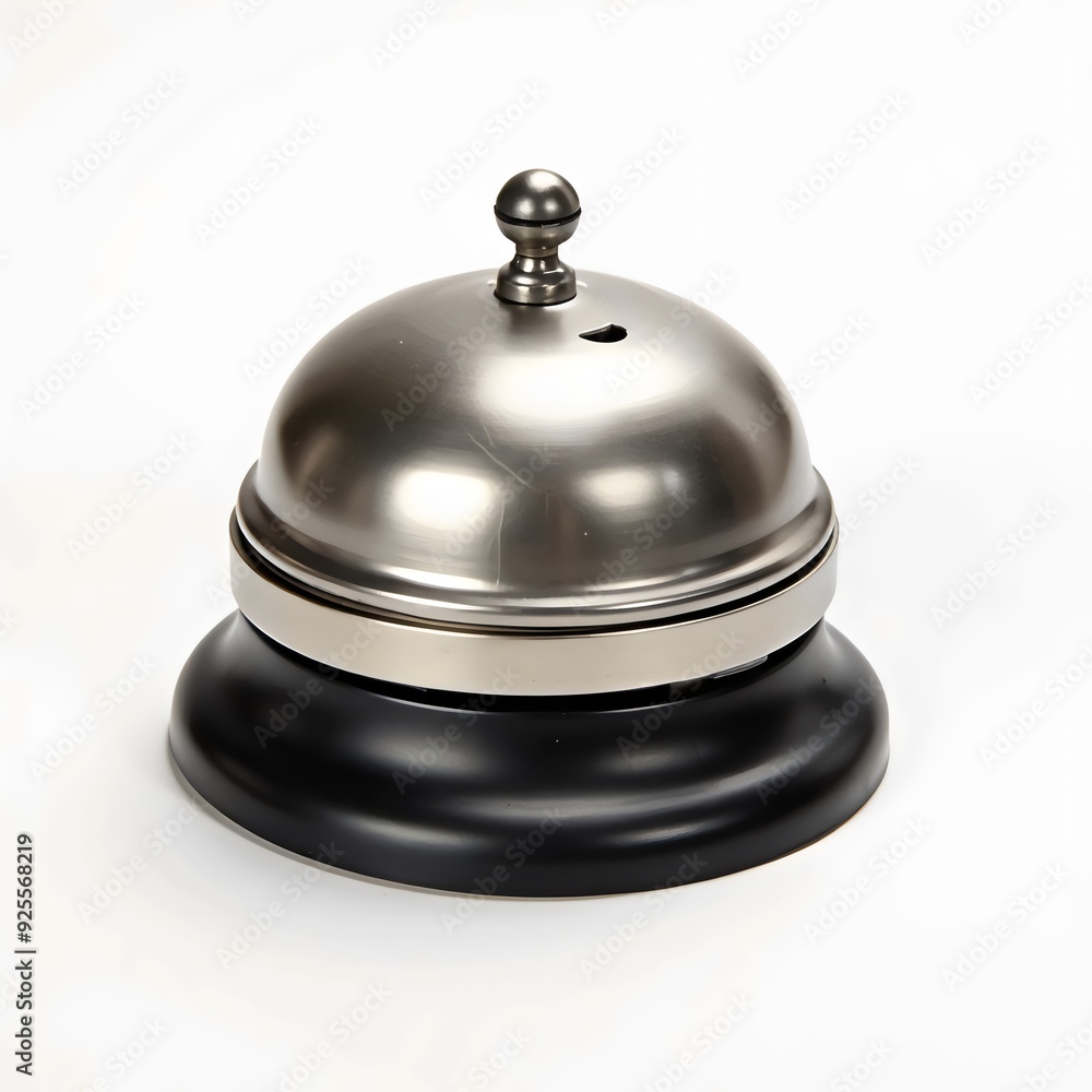 Classic Service Bell on isolated on White Background Classic Service Bell on isolated on White Background