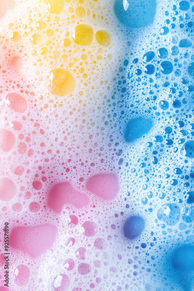 Soap foam in macro photography, different bubbles background texture Soap foam in macro photography, different bubbles background texture