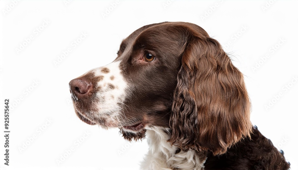 イングリッシュ・スプリンガー・スパニエルのポートレート(English Springer Spaniel portrait on white background)
イングリッシュ・スプリンガー・スパニエルのポートレート(English Springer Spaniel portrait on white background)