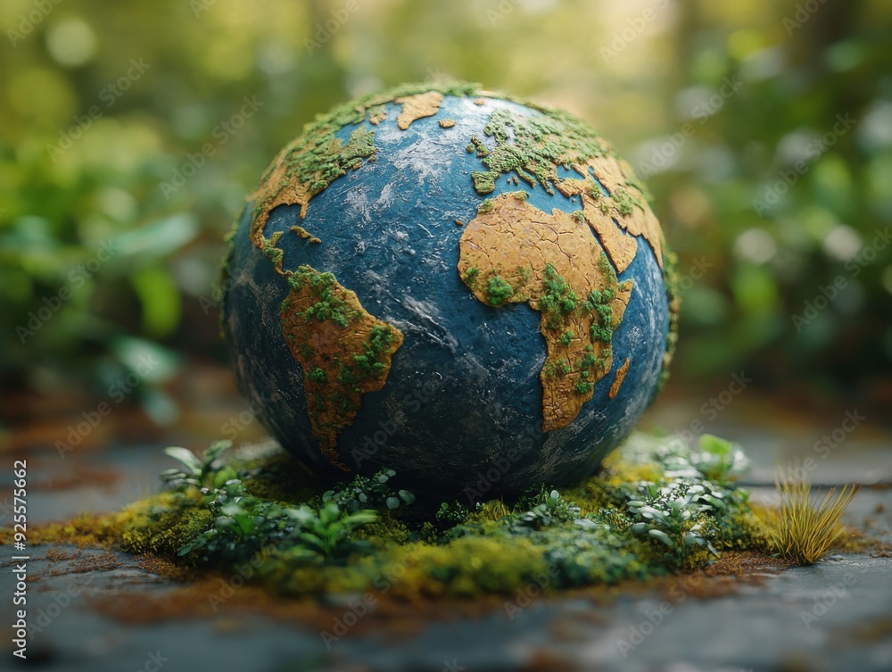 A world globe appearance similar to the appearance of a cancerous cell formed by the excess human population on the earth A world globe appearance similar to the appearance of a cancerous cell formed by the excess human population on the earth