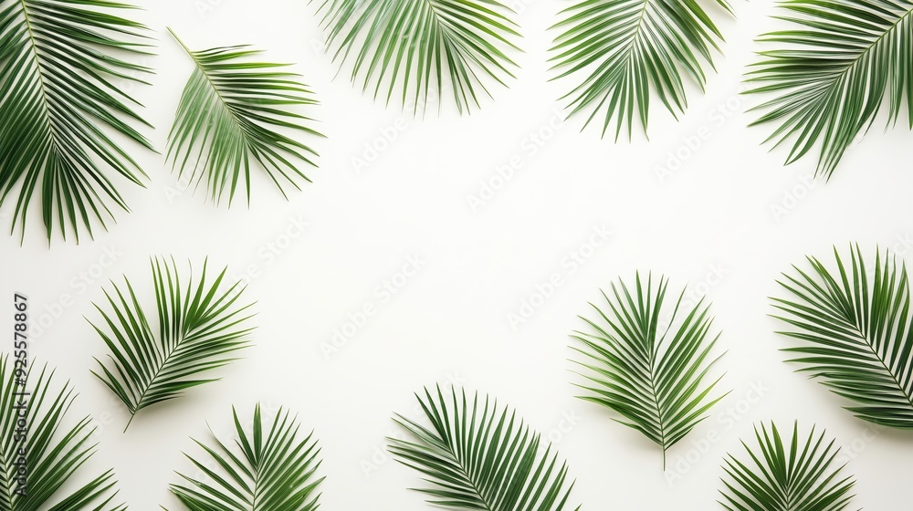 Lush Tropical Leaves Creating a Serene Background Design Lush Tropical Leaves Creating a Serene Background Design