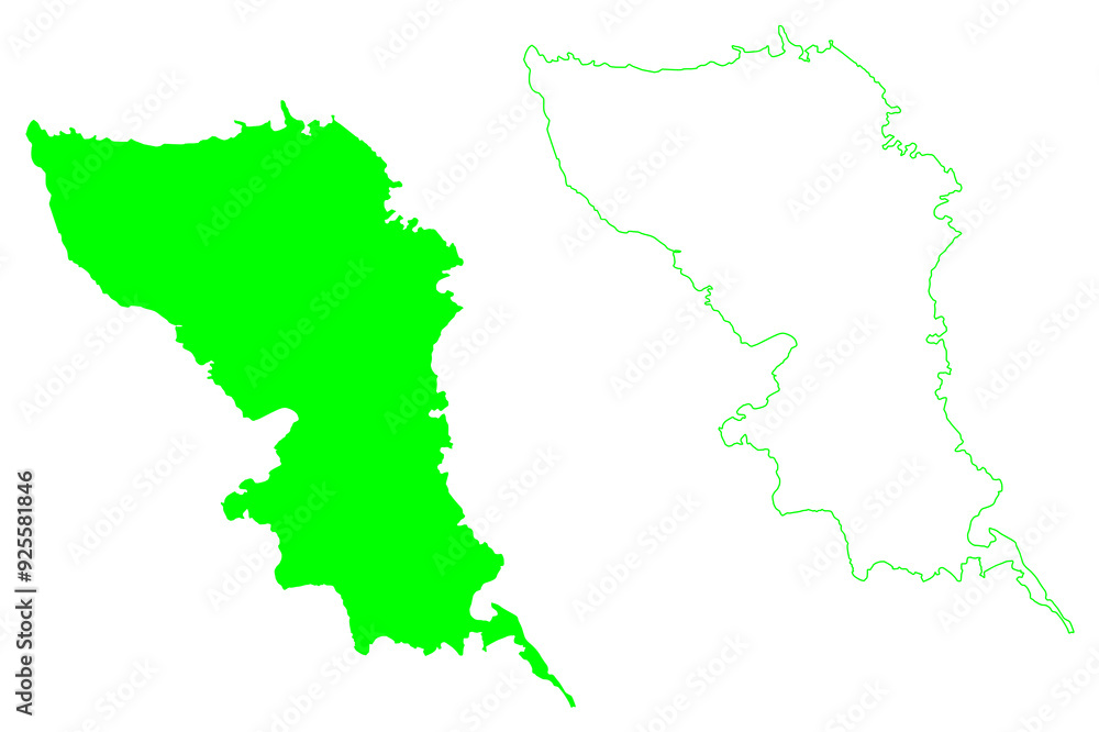 Samar island (Southeast Asia, Republic of the Philippines, Visayan Islands or archipelago) map vector illustration, scribble sketch Samar map Samar island (Southeast Asia, Republic of the Philippines, Visayan Islands or archipelago) map vector illustration, scribble sketch Samar map