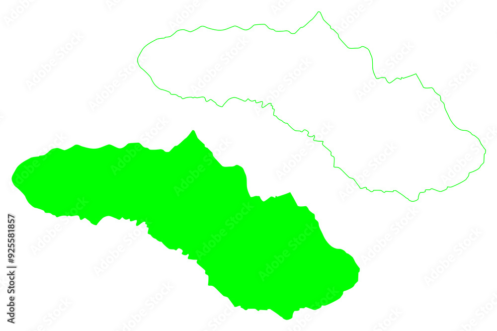 Sumba island (Republic of Indonesia, South East Asia, Lesser Sunda Islands) map vector illustration, scribble sketch Sumba map Sumba island (Republic of Indonesia, South East Asia, Lesser Sunda Islands) map vector illustration, scribble sketch Sumba map