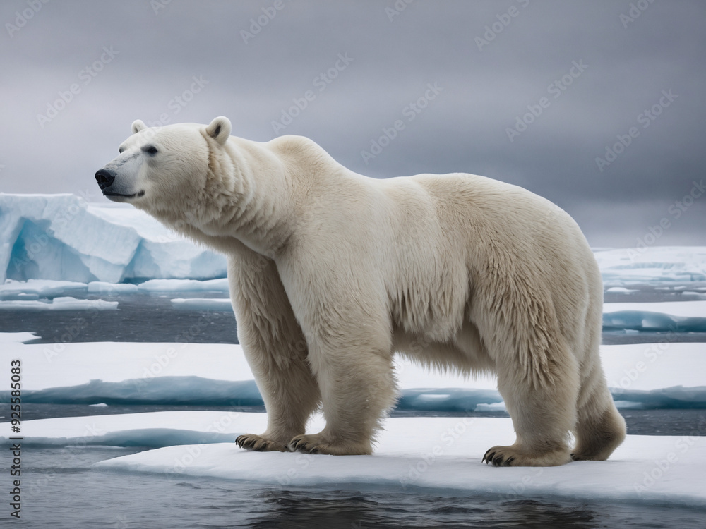 polar bear in the snow polar bear in the snow