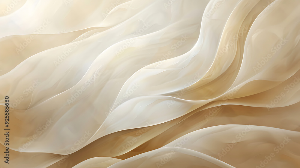 Fototapeta premium Soft Flowing Abstract Layers in Neutral Tones