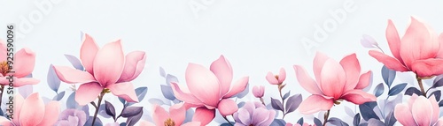 A beautiful arrangement of soft pink flowers against a light background, perfect for nature-themed designs and floral decor.