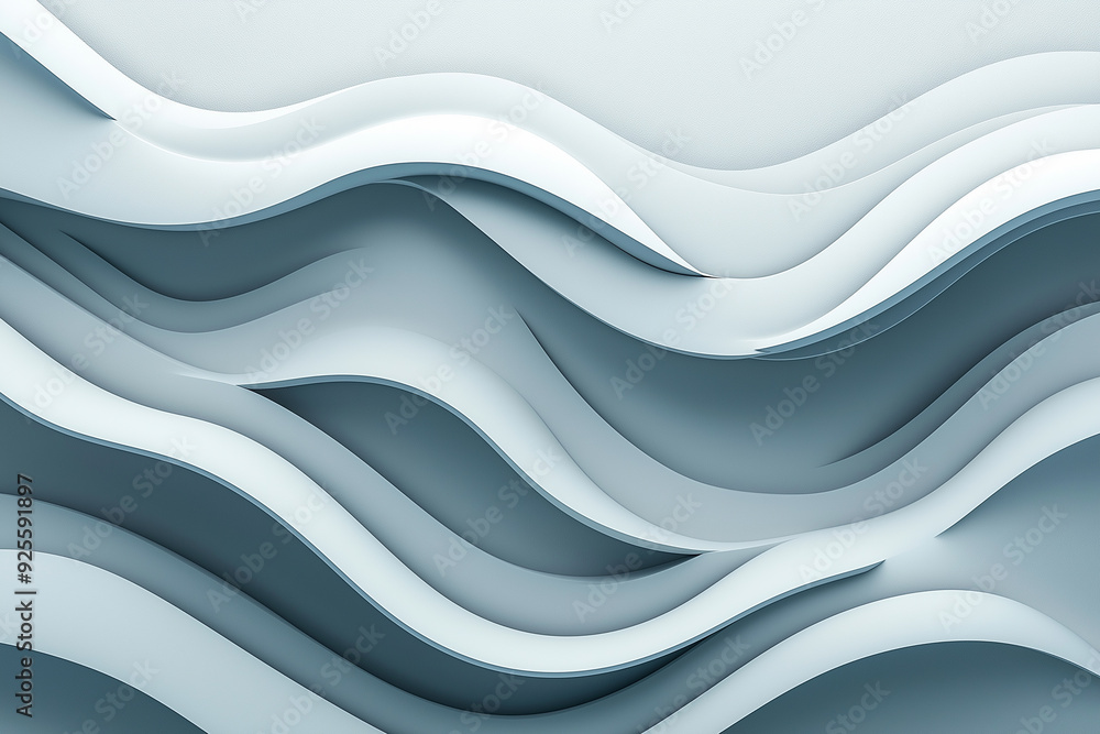 An abstract composition of flowing white curves, creating a sense of fluidity and movement, with ample copy space for design purposes. An abstract composition of flowing white curves, creating a sense of fluidity and movement, with ample copy space for design purposes.