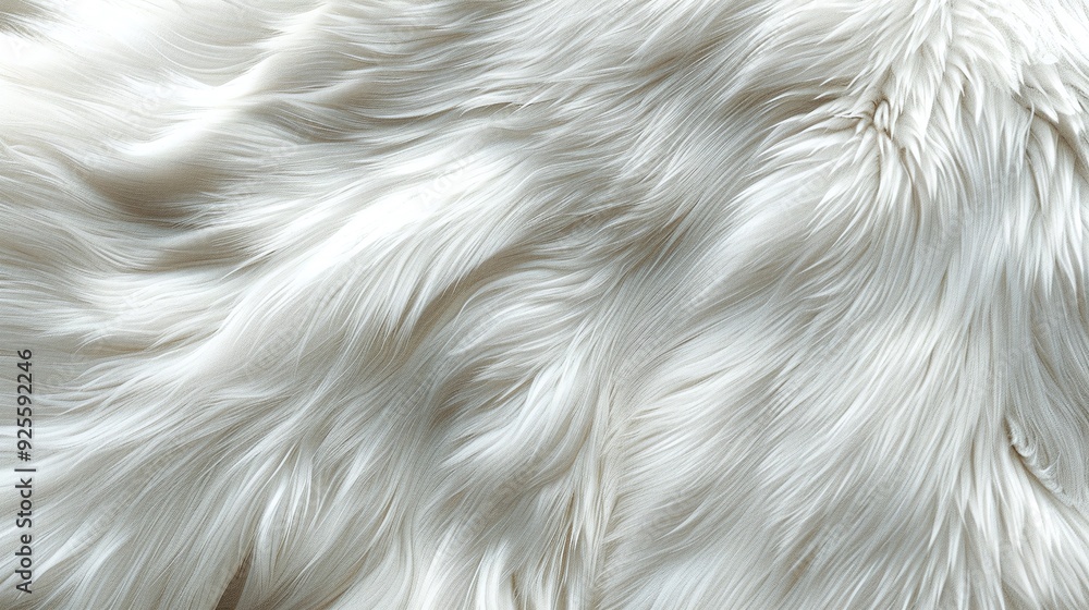 Soft, White Fur Texture Close-Up - Realistic, Fluffy Animal Fur Pattern for Backgrounds, Fashion, and Interior Design - Perfect for Marketing, Web Banners, and Textures with a Clean, Minimalistic Aest Soft, White Fur Texture Close-Up - Realistic, Fluffy Animal Fur Pattern for Backgrounds, Fashion, and Interior Design - Perfect for Marketing, Web Banners, and Textures with a Clean, Minimalistic Aest