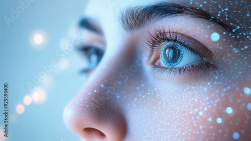 Visual representation of nanotechnology targeting specific skin cells, enhancing precision in dermatological treatments