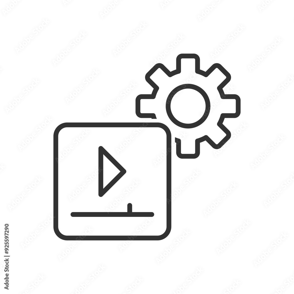 Video Setting Icon Sign Symbol