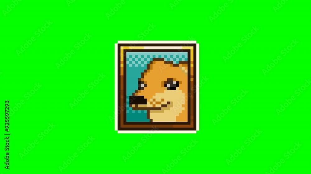 Crying dog, pixel art animation meme Crying dog, pixel art animation meme