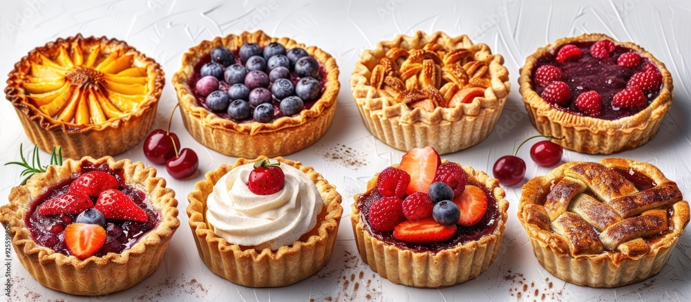 Assortment of Delicious Mini Fruit Pies Assortment of Delicious Mini Fruit Pies