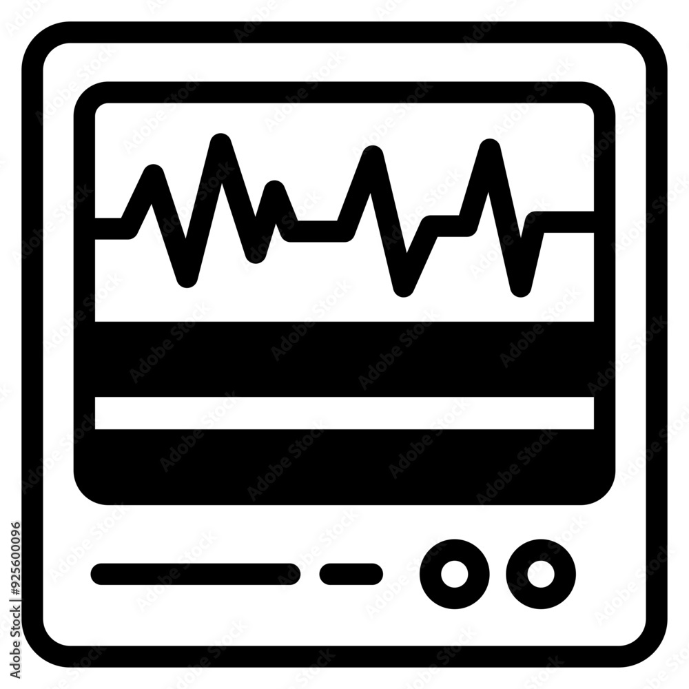 Electrocardiogram icon Electrocardiogram icon