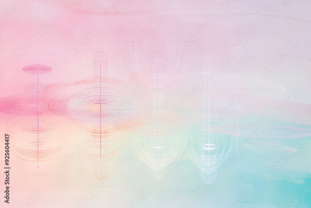 Soft pastel waves create an ethereal background with gentle ripples Soft pastel waves create an ethereal background with gentle ripples