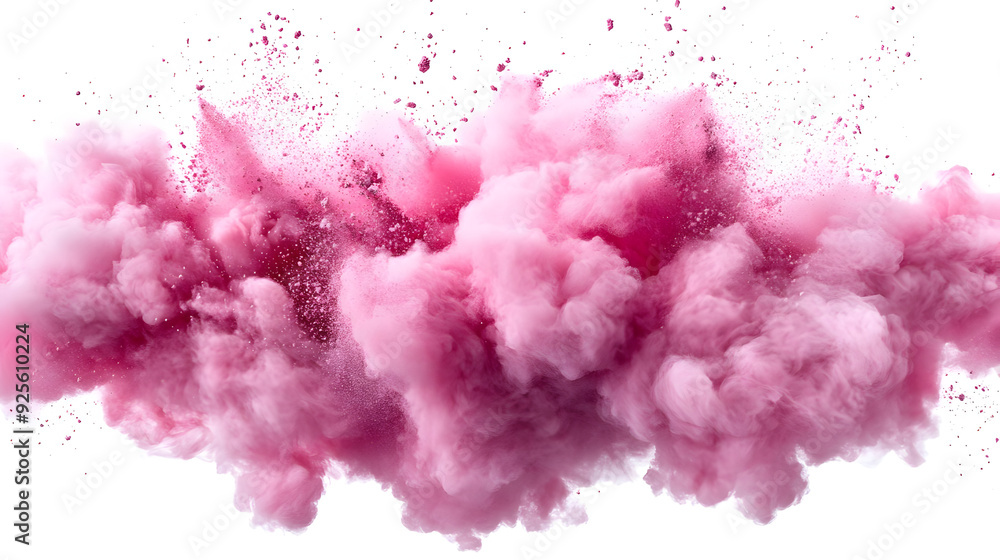 A vibrant pink smoke cloud creating an artistic visual effect. A vibrant pink smoke cloud creating an artistic visual effect.
