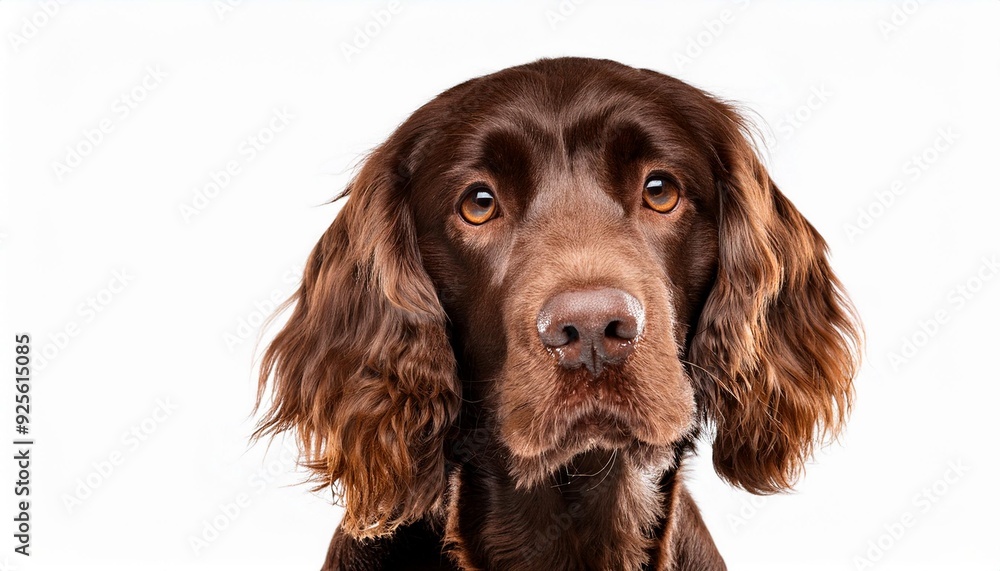 フィールド・スパニエルのポートレート(Field Spaniel portrait on white background)
フィールド・スパニエルのポートレート(Field Spaniel portrait on white background)
