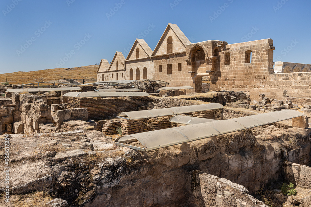 Ruins of Ulu Cami (The Great Mosque) in Harran. This architectural monument is the oldest mosque in Anatolia and was built in 8th century. Ruins of the ancient city of Harran, Sanliurfa, Turkey. Ruins of Ulu Cami (The Great Mosque) in Harran. This architectural monument is the oldest mosque in Anatolia and was built in 8th century. Ruins of the ancient city of Harran, Sanliurfa, Turkey.