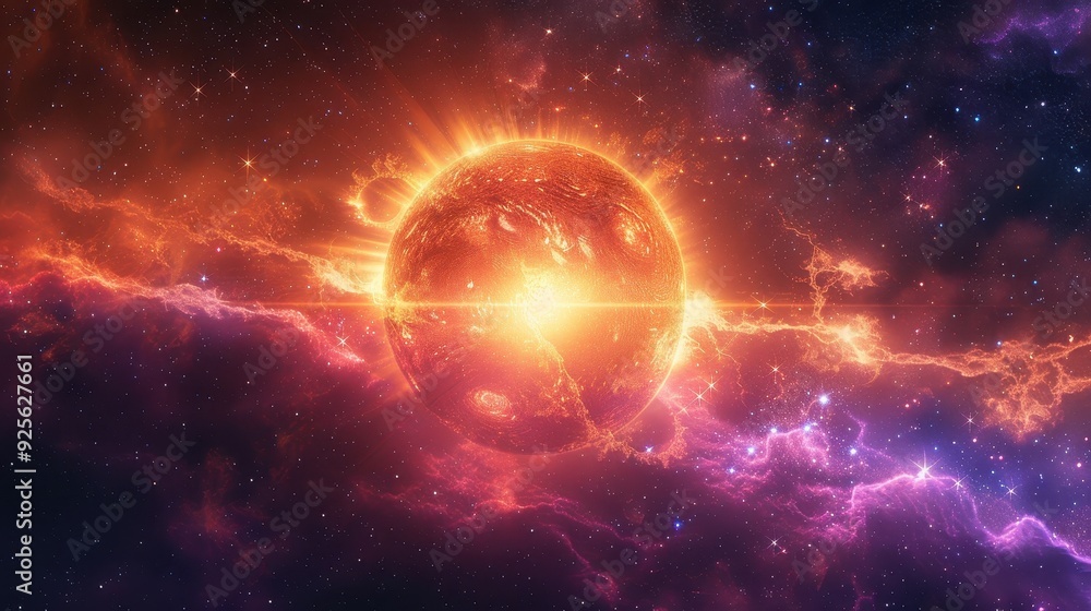 A Glowing Star in a Cosmic Nebula A Glowing Star in a Cosmic Nebula