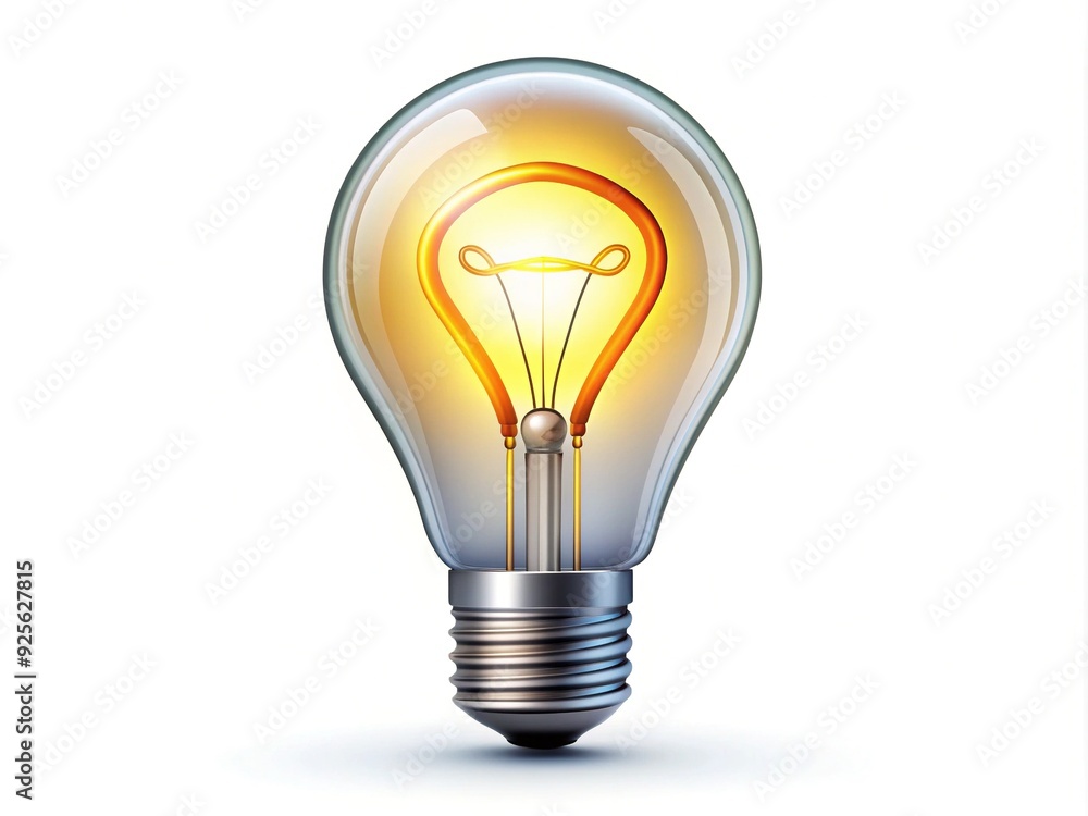 A bright lightbulb icon with a curved line emerging from it, symbolizing a creative idea or innovative thought process, on a clean white background. A bright lightbulb icon with a curved line emerging from it, symbolizing a creative idea or innovative thought process, on a clean white background.