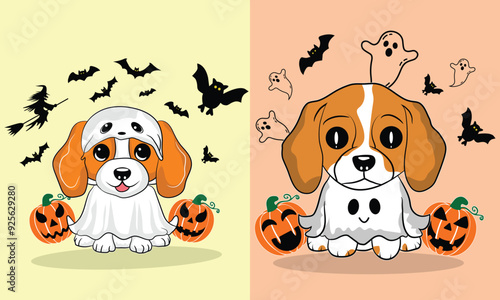 Halloween My Dog Is My boo sticker vector design