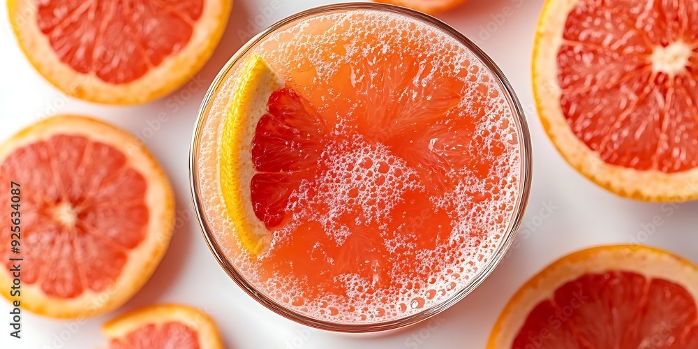 Grapefruit Juice with Slices, a Refreshing Summer Drink - Photo Grapefruit Juice with Slices, a Refreshing Summer Drink - Photo