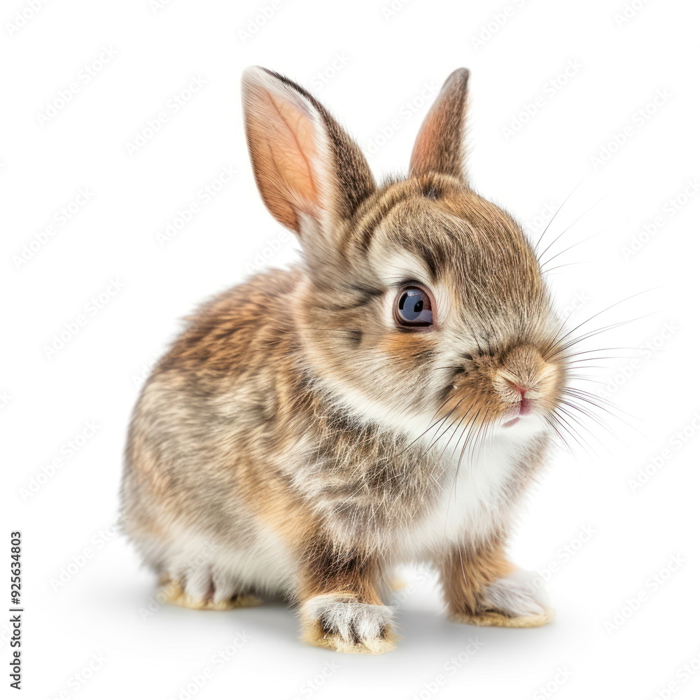 cute rabbit on white background cute rabbit on white background