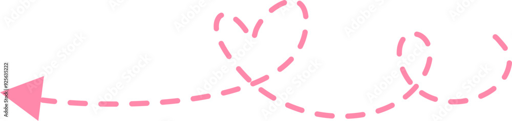 Dotted arrow Illustration. Call out title. Dotted arrow Illustration. Call out title.