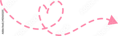 Dotted arrow Illustration. Call out title.