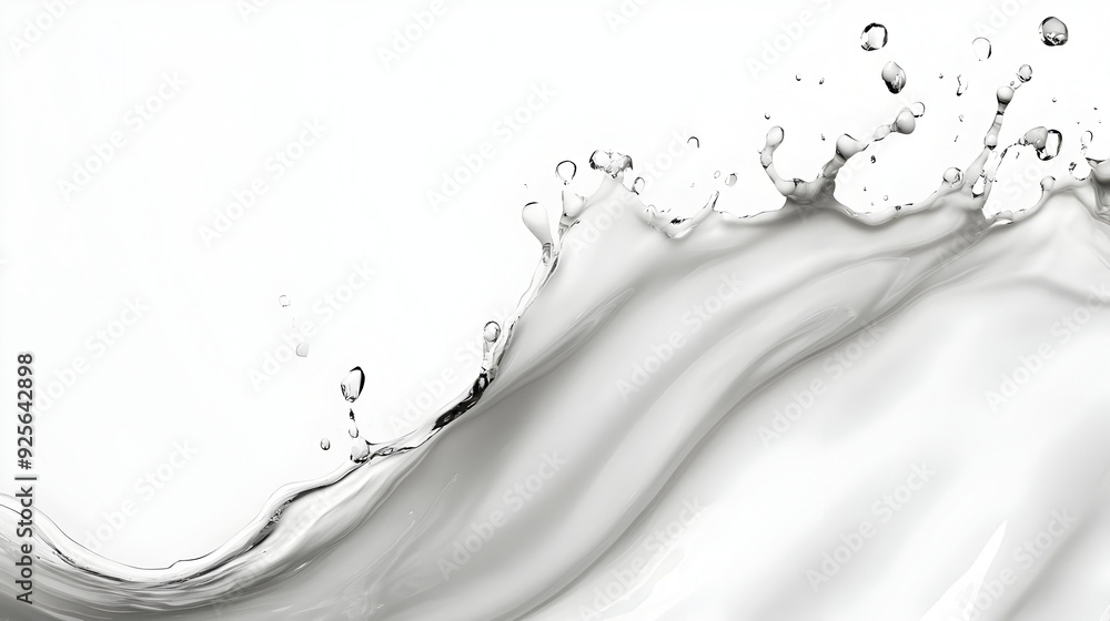 Splashing water creating dynamic waves and droplets. Splashing water creating dynamic waves and droplets.