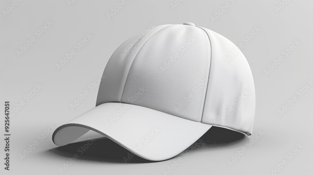 Blank White Baseball Cap Mockup. Blank White Baseball Cap Mockup.