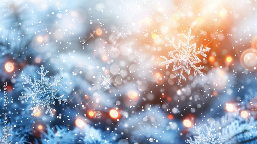A snowflake is falling from the sky and is surrounded by a blurry background. The snowflake is the main focus of the image, and the blurry background adds a sense of movement and energy to the scene A snowflake is falling from the sky and is surrounded by a blurry background. The snowflake is the main focus of the image, and the blurry background adds a sense of movement and energy to the scene