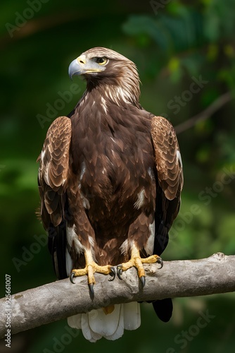 Martial Eagle Perched on a Branch in Nature, Realistic Photo, Pattern Background, Wallpaper, Cover and Screen for Smartphone, Cell Phone, Computer, Laptop