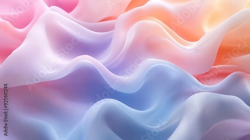 A vibrant and textured fabric background with a flowing wave design,