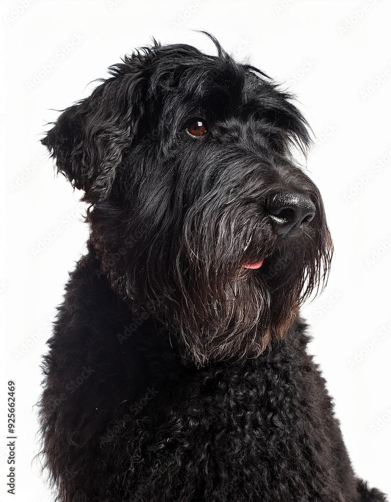 ブービエ・デ・フランダースのポートレート(Bouvier des Flandres portrait on white background)
ブービエ・デ・フランダースのポートレート(Bouvier des Flandres portrait on white background)