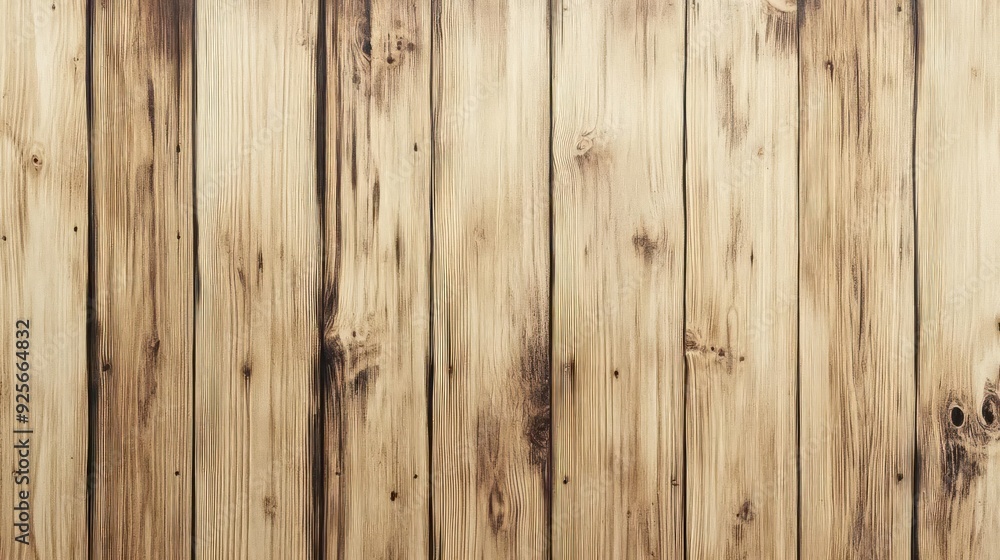 Fototapeta premium A close-up of a wooden floor, showing the texture and pattern of planked wood.
