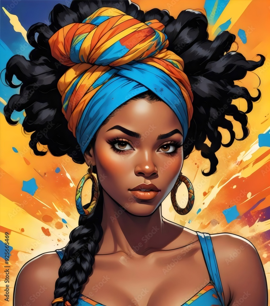 Fototapeta premium Colorful Black Women