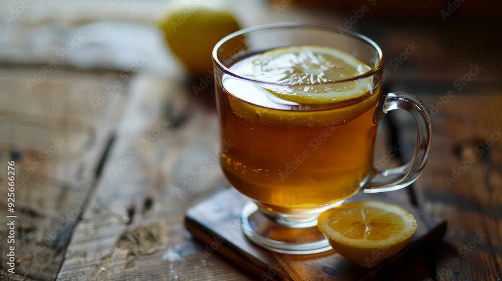 A Refreshing Glass of Lemon Tea A Refreshing Glass of Lemon Tea