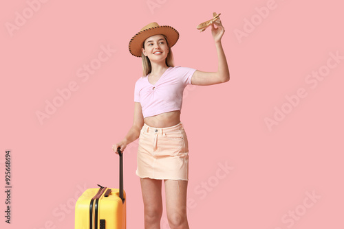Beautiful young woman with ...