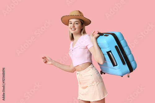 Beautiful young woman with ...